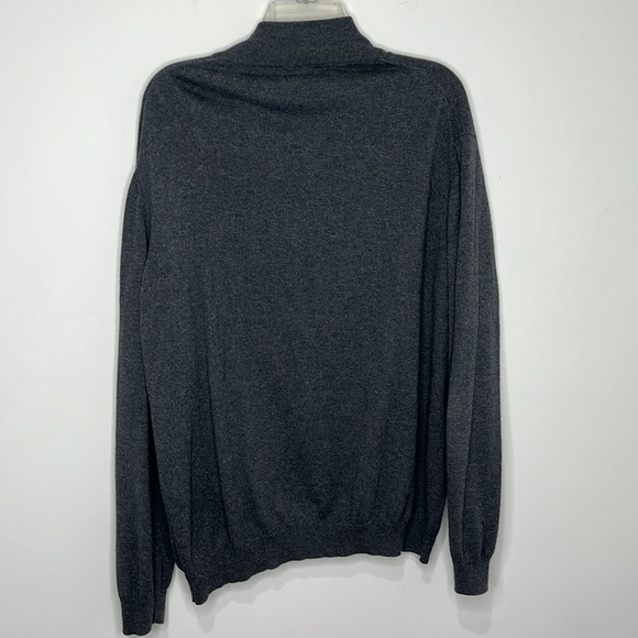 J. Hilburn Mens Clothier XL long sleeve quarterzip, cotton, silk, cashmere blend - Picture 5 of 9